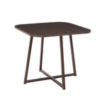 Ava Space Saver 4 Seater Dining Table and Chairs - Walnut/Stone - DUSK