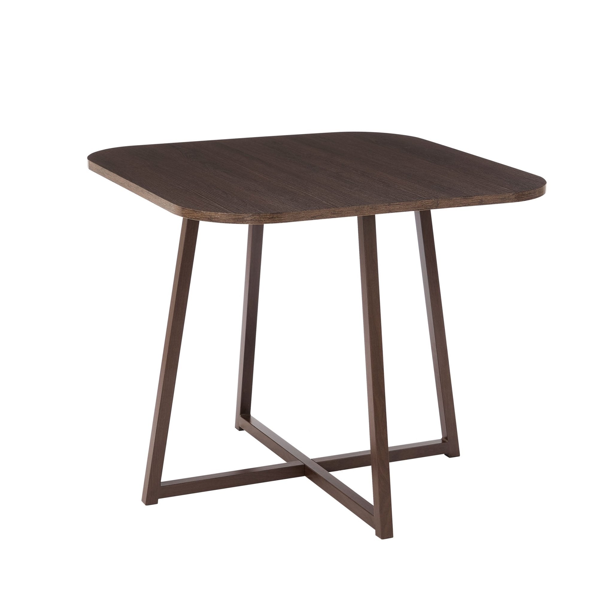 Ava Space Saver 4 Seater Dining Table and Chairs - Walnut/Stone - DUSK