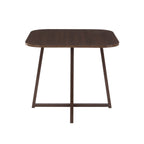 Ava Space Saver 4 Seater Dining Table and Chairs - Walnut/Stone - DUSK
