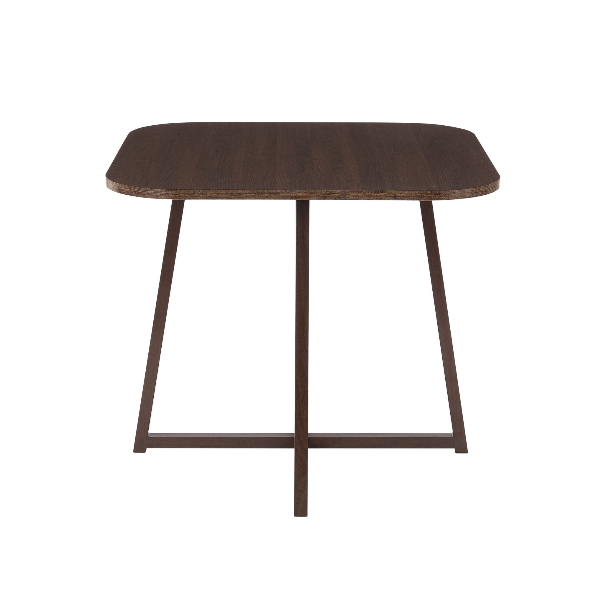 Ava Space Saver 4 Seater Dining Table and Chairs - Walnut/Stone - DUSK