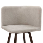 Ava Space Saver 4 Seater Dining Table and Chairs - Walnut/Stone - DUSK