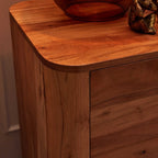 Avery Acacia Wood 6 Drawer Chest - Natural - DUSK