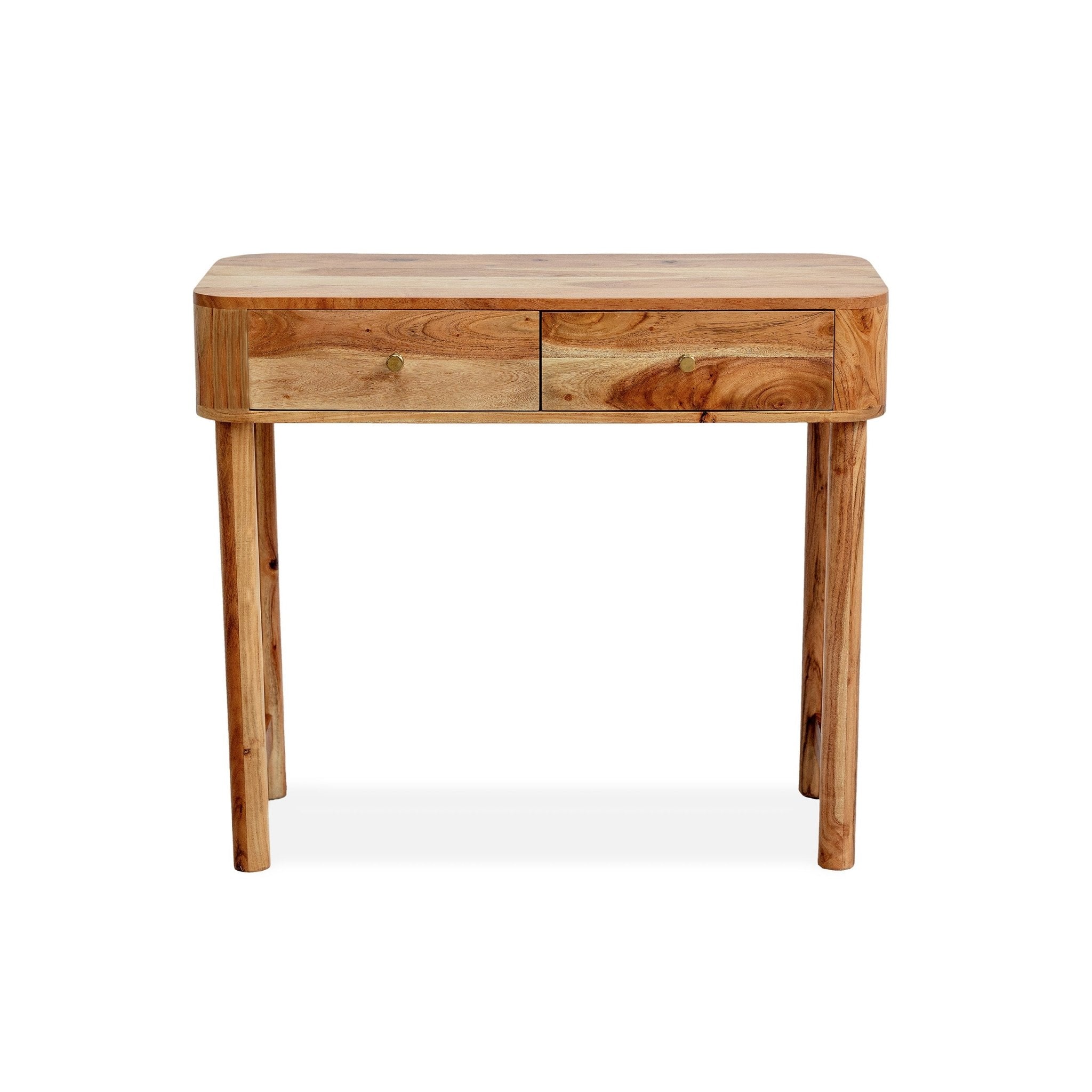 Avery Acacia Wood Dressing Table Console - Natural - DUSK