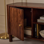 Avery Acacia Wood Tv Unit for TVs up to 50" - Walnut - DUSK