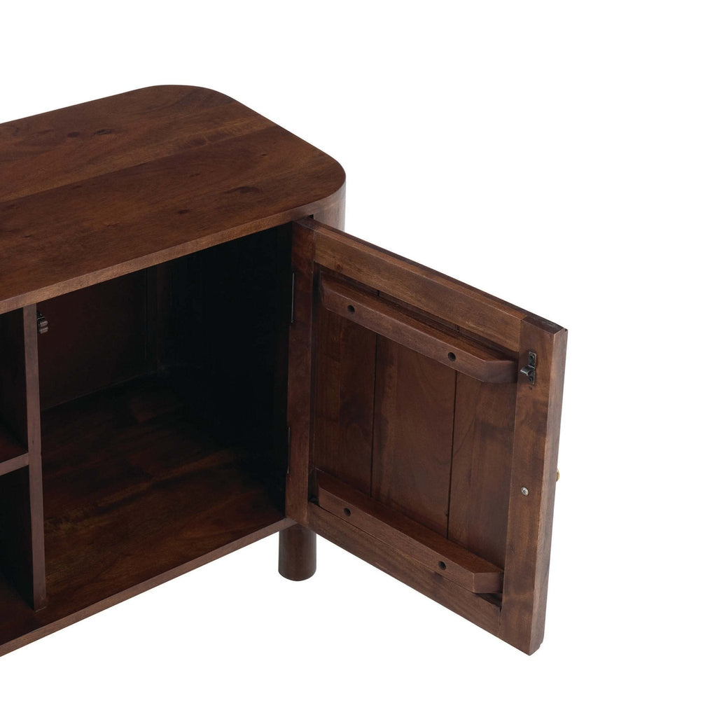 Avery Acacia Wood Tv Unit for TVs up to 50" - Walnut - DUSK