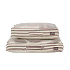 Bailey Striped Pillow Dog Bed - Chocolate - DUSK