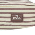 Bailey Striped Pillow Dog Bed - Chocolate - DUSK