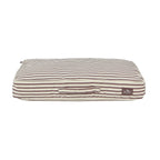 Bailey Striped Pillow Dog Bed - Chocolate - DUSK