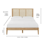 Bali Rattan Bed Frame - Natural - DUSK