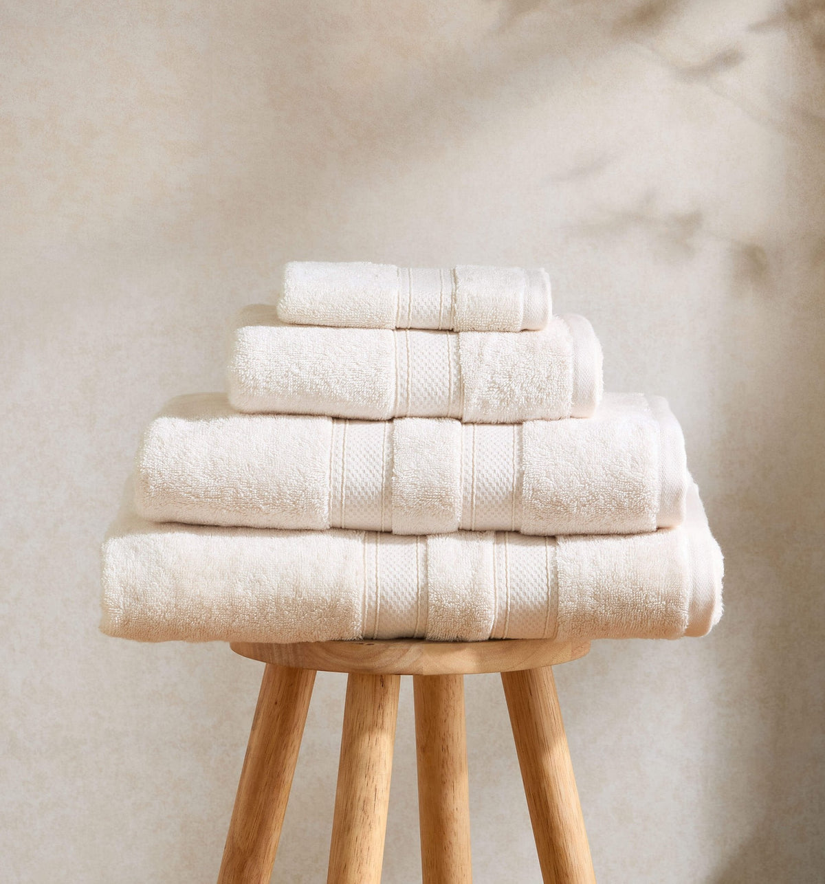 Bamboo Cotton Blend Towel Collection - Vanilla - DUSK