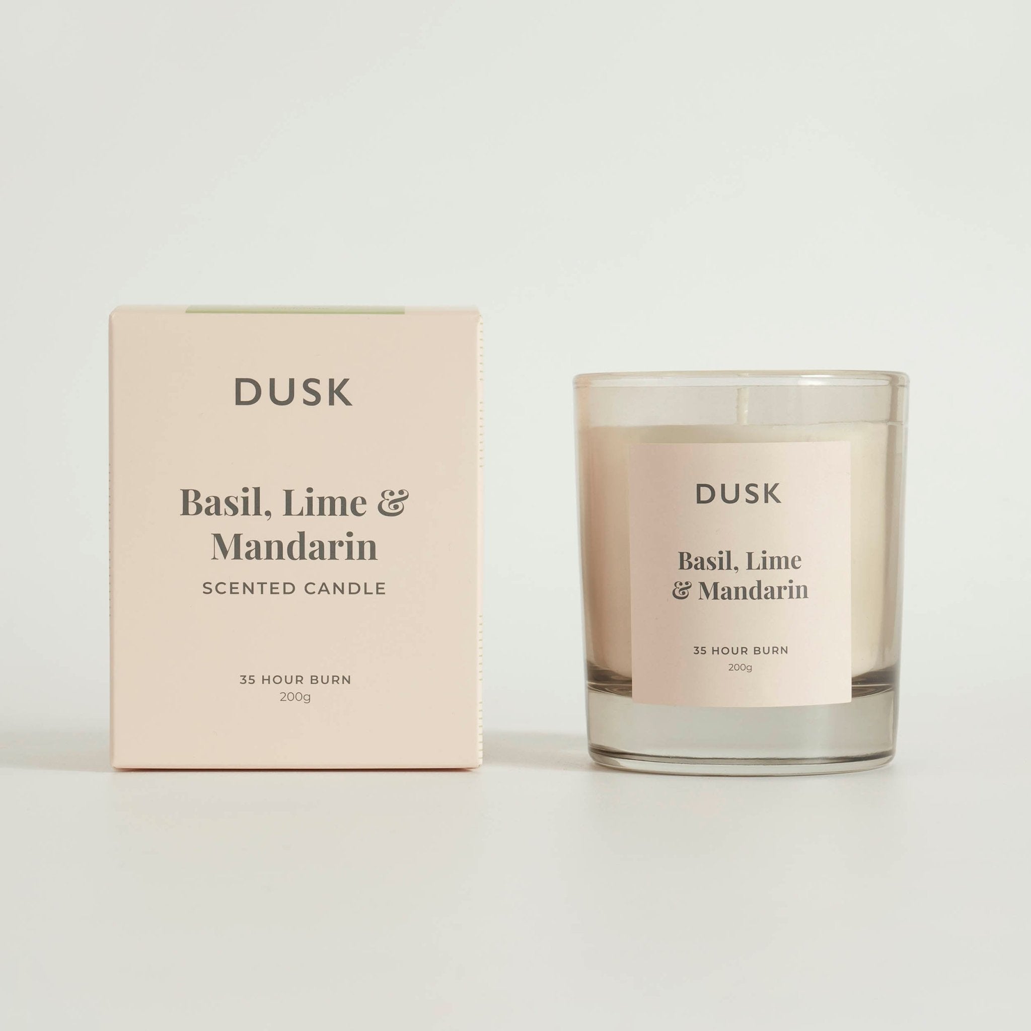 Basil, Lime and Mandarin Scented Candle - DUSK