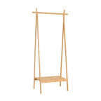Becky Bamboo Clothes Rail - Light Wood - DUSK