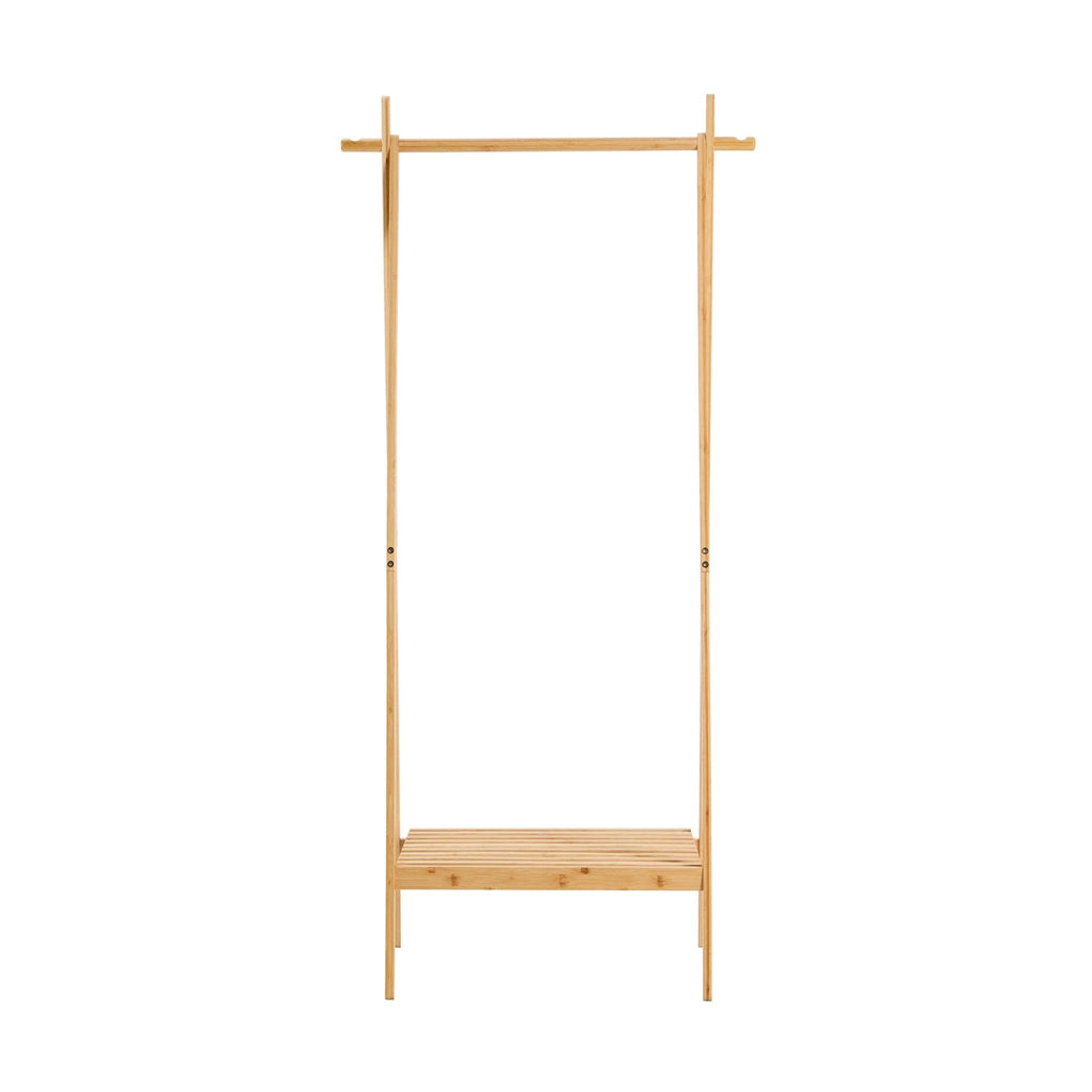 Becky Bamboo Clothes Rail - Light Wood - DUSK