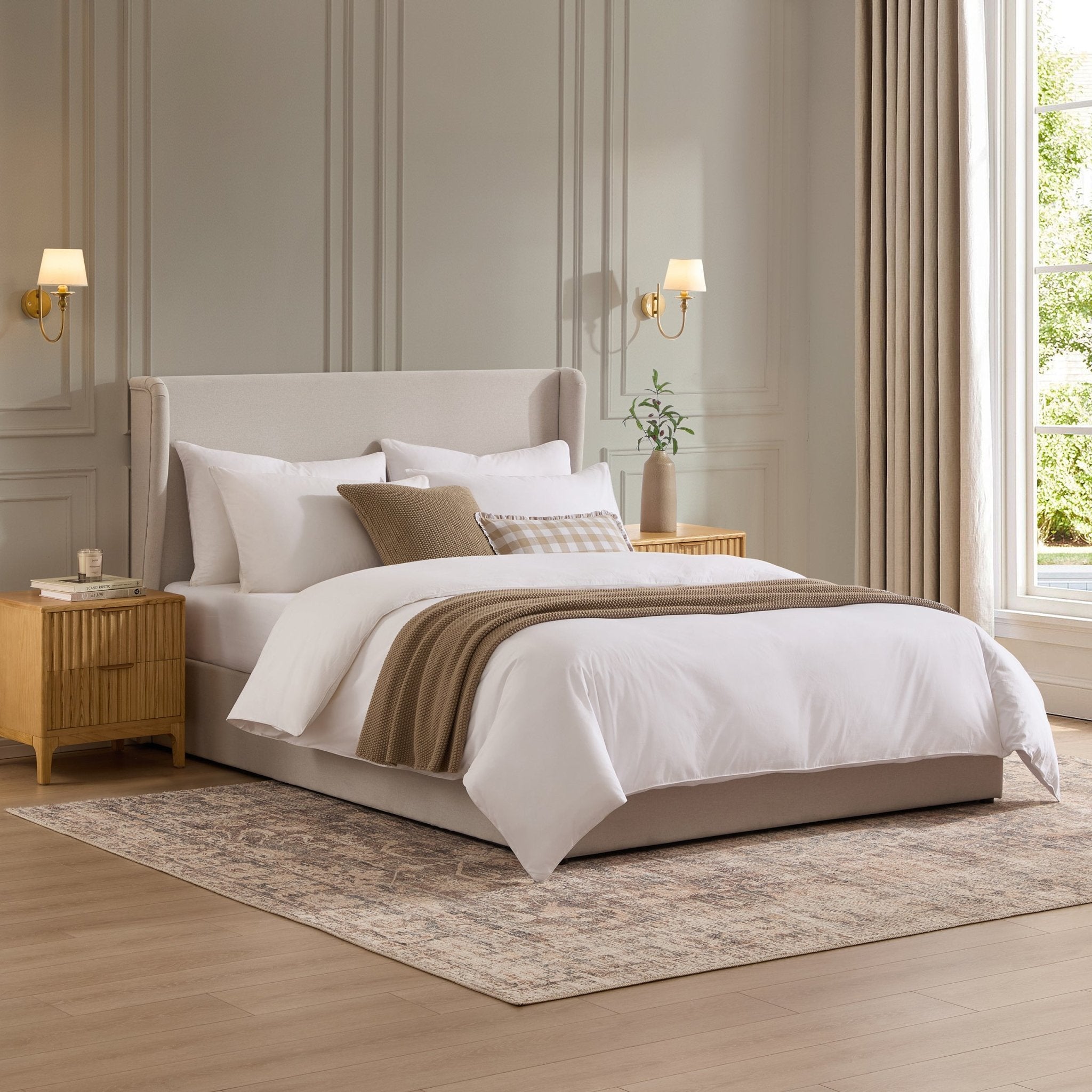 Berkeley Ottoman Storage Bed - Natural - DUSK
