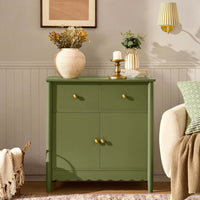Betty 2 Door Sideboard with Drawers - Olive - DUSK