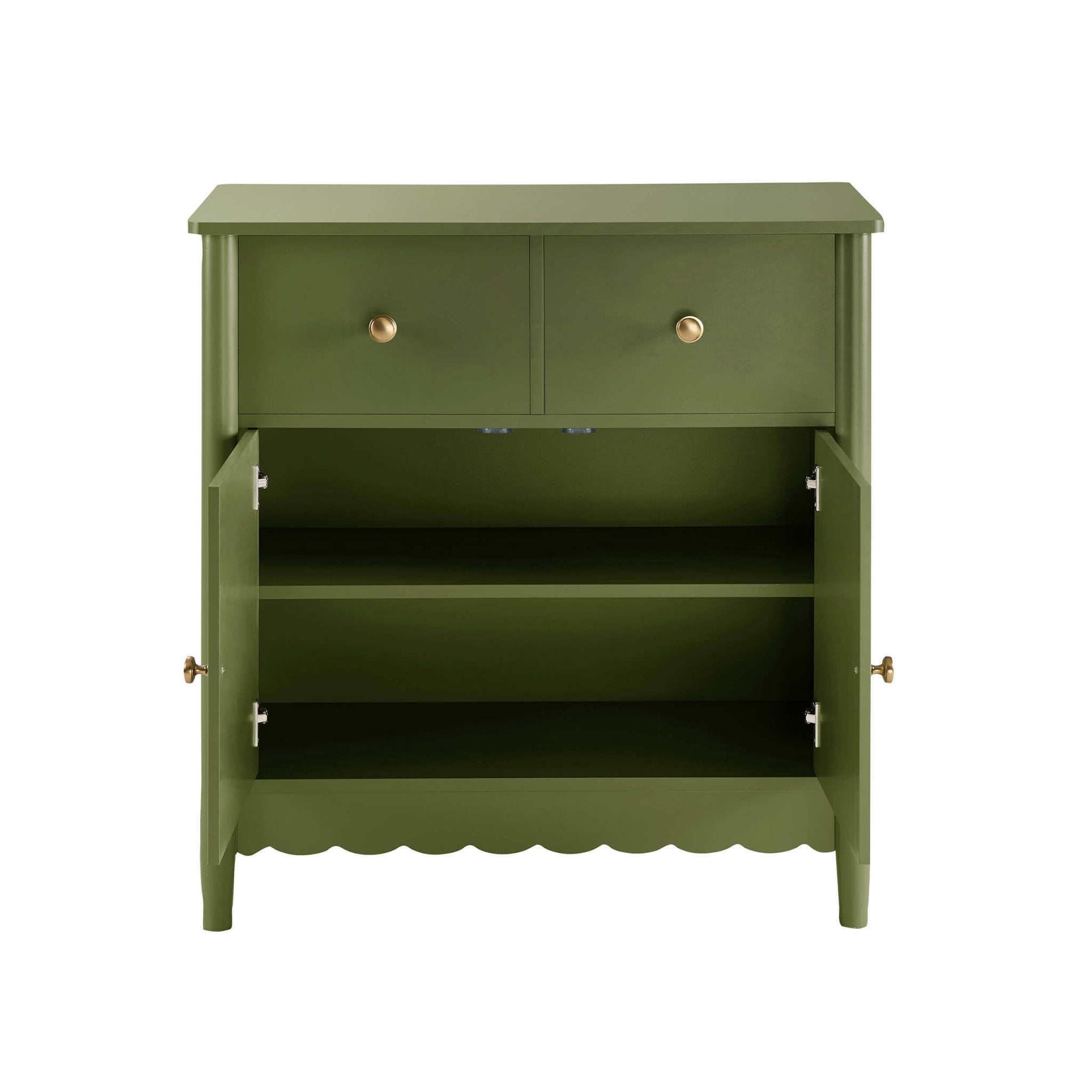 Betty 2 Door Sideboard with Drawers - Olive - DUSK