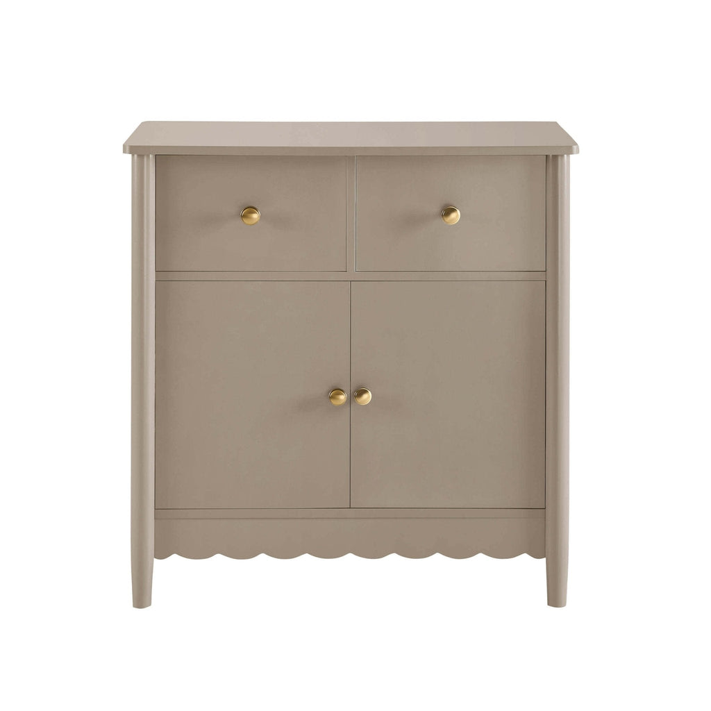 Betty 2 Door Sideboard with Drawers - Taupe - DUSK