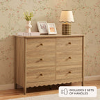 Betty 6 Drawer Chest - Light Wood - DUSK