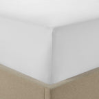 Bloomsbury 1000 Thread Count Fitted Sheet - White - DUSK