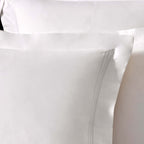 Bloomsbury 1000 Thread Count Pair of Oxford Square Pillowcases - White - DUSK