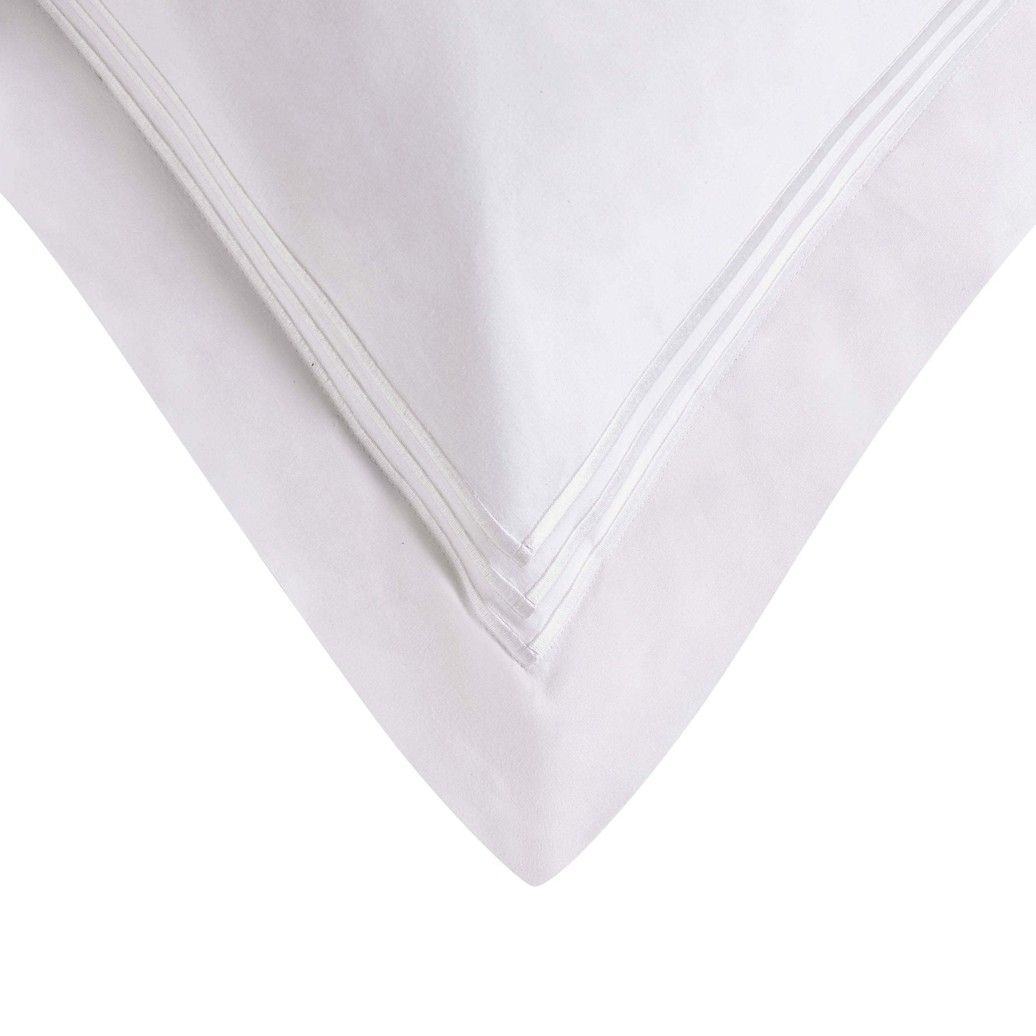 Bloomsbury 1000 Thread Count Pair of Oxford Square Pillowcases - White - DUSK