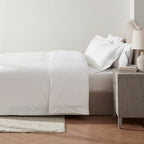 Bloomsbury Double Duvet Cover - 1000 TC - White - DUSK