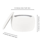 Bodhi Ottoman Storage Pouffe Set - Oatmeal - DUSK
