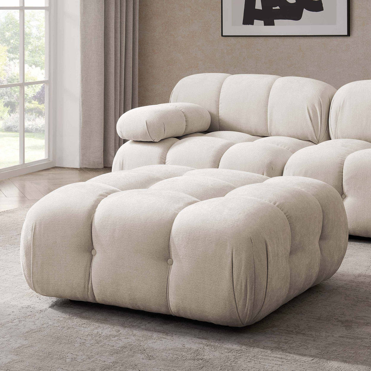 Bondi Pouffe - Ivory - DUSK