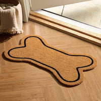 Bone Shaped Door Mat - Natural - DUSK
