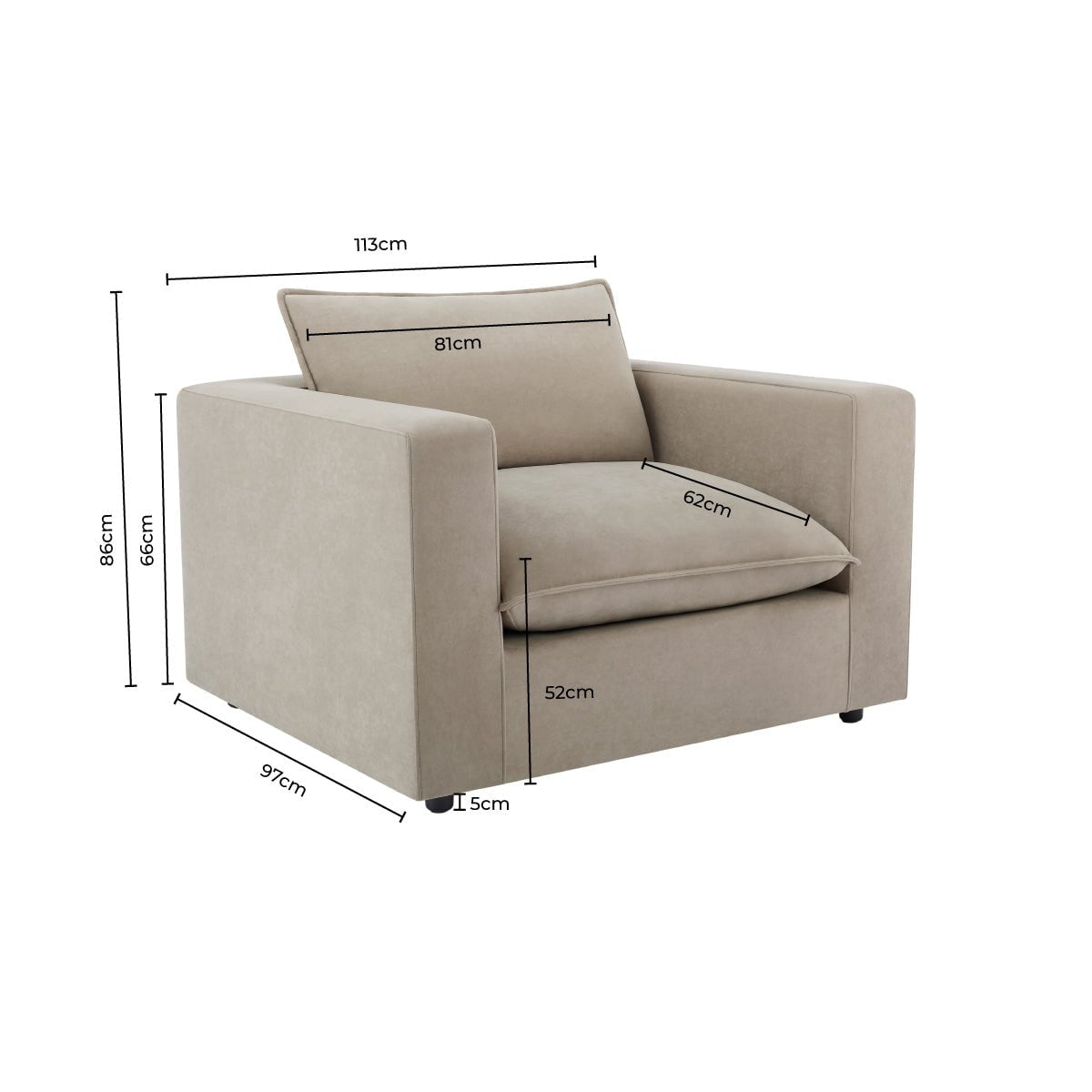 Boston Loveseat - Sand - DUSK