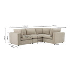 Boston Small Right Hand L - Shape Sofa - Sand - DUSK