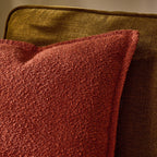 Boucle Sofa Cushion Cover - Rust - DUSK