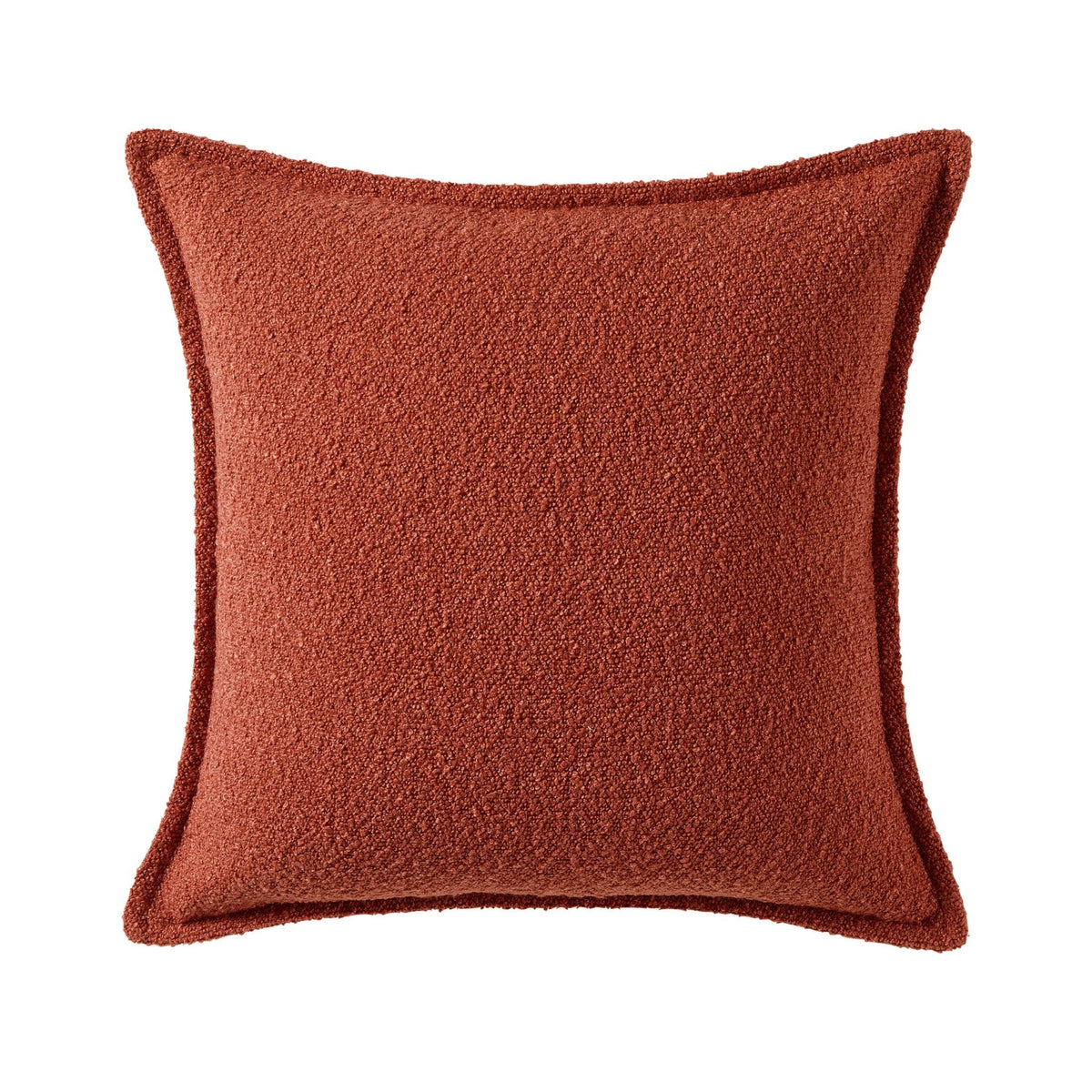 Boucle Sofa Cushion Cover - Rust - DUSK