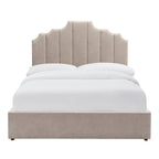 Bronte Ottoman Storage Bed - Chenille Light Grey - DUSK