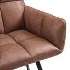 Brooke Dining Chair - Faux Leather - Tan - DUSK