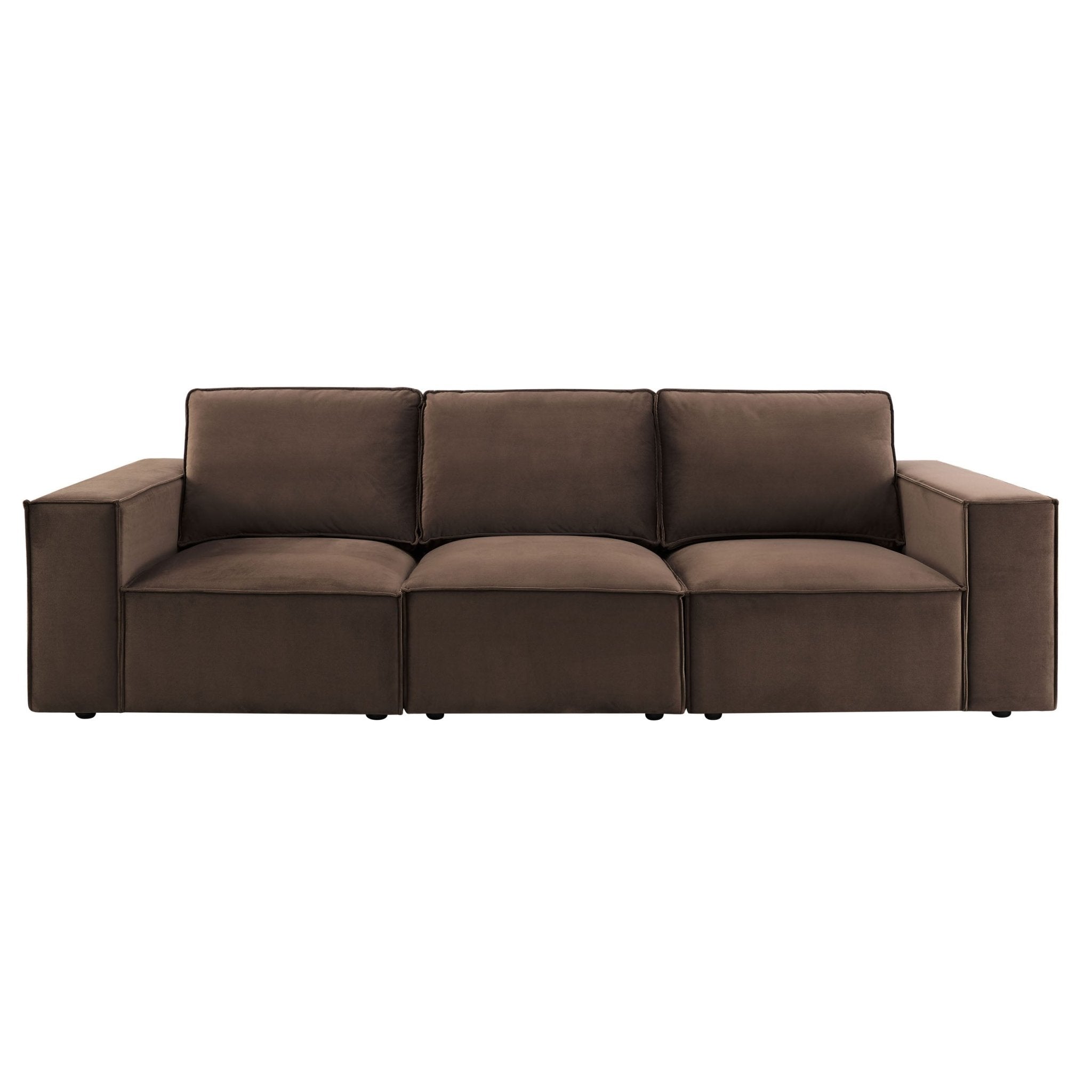 Brooklyn 3 Seater Sofa - Cappuccino - DUSK