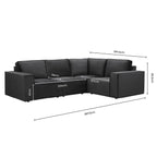 Brooklyn Corner Sofa - Ink - DUSK