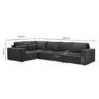 Brooklyn Large Corner Sofa - Ink - DUSK