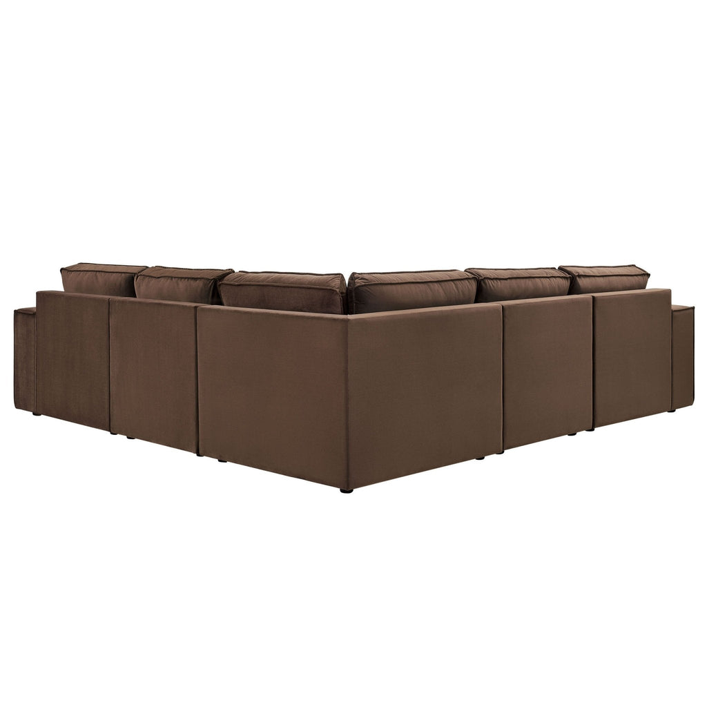 Brooklyn Large Left Hand Corner Sofa - Cappuccino - DUSK