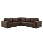 Brooklyn Large Left Hand Corner Sofa - Cappuccino - DUSK