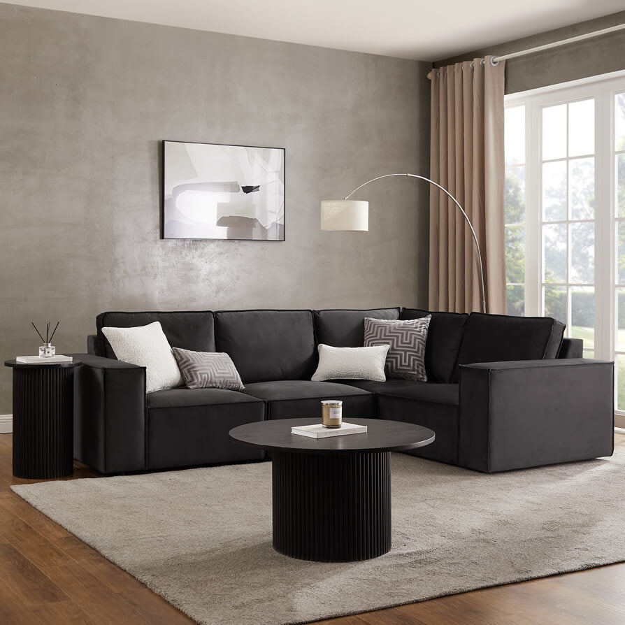 Brooklyn Large Right Hand Corner Sofa - Ink - DUSK