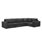 Brooklyn Large Right Hand Facing L-Shape Sofa - Ink - DUSK