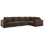 Brooklyn Large Right Hand L - Shape Sofa - Cappuccino - DUSK