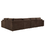 Brooklyn Large Right Hand L - Shape Sofa - Cappuccino - DUSK