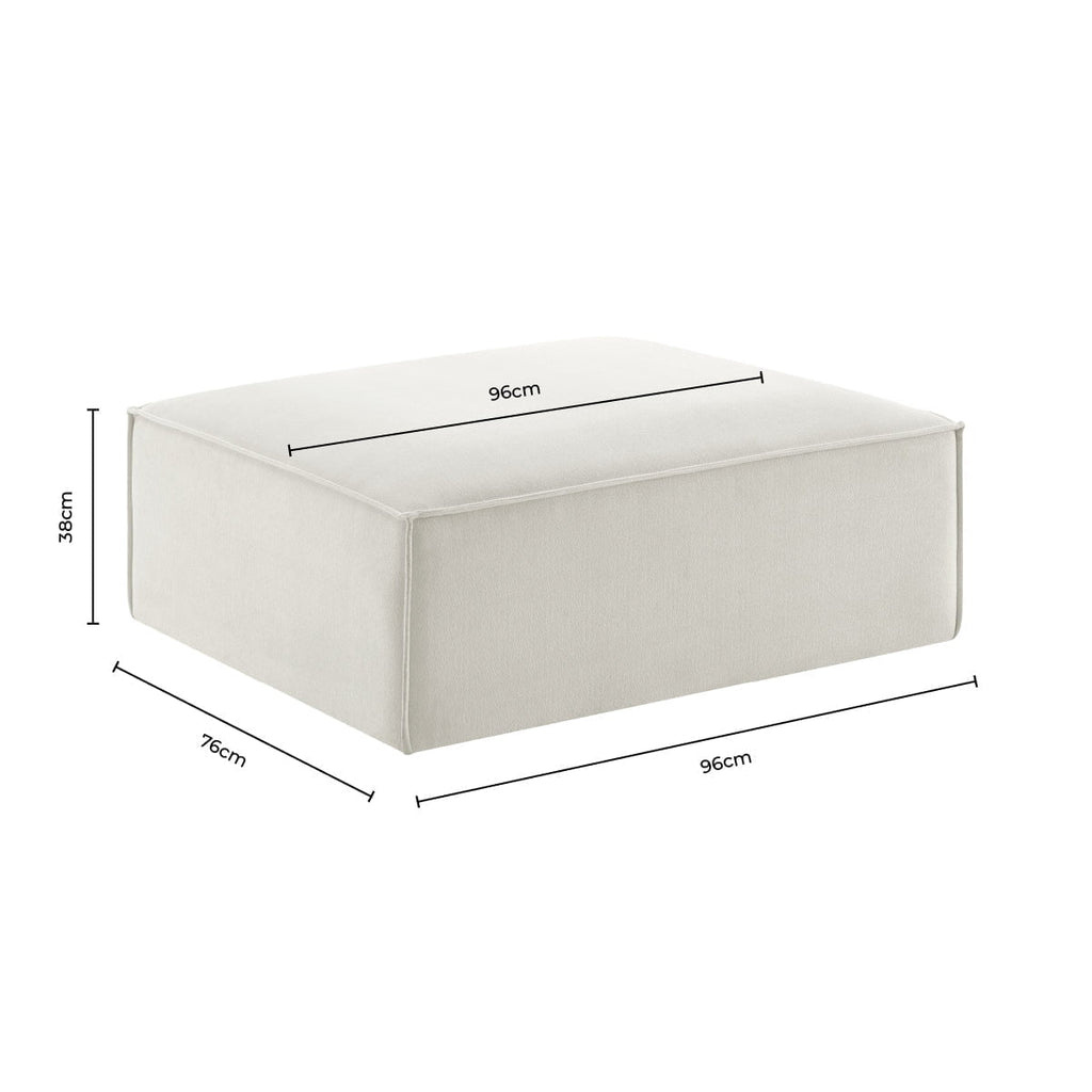 Brooklyn Pouffe - Cappuccino