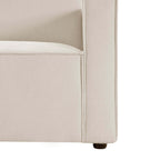 Brooklyn Slim Arm 2 Seater Sofa - Chenille Ivory - DUSK