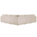 Brooklyn Slim Arm Large Left Hand Corner Sofa - Chenille Ivory - DUSK