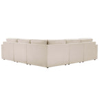 Brooklyn Slim Arm Large Right Hand Corner Sofa - Chenille Ivory - DUSK