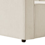 Brooklyn Slim Arm Left Hand Large L - Shape - Chenille Ivory - DUSK