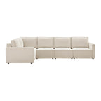 Brooklyn Slim Arm Left Hand Large L - Shape - Chenille Ivory - DUSK